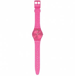 ΡΟΛΟΙ SWATCH  SO28P101 SWATCH Gents Magi Pink Silicone Strap