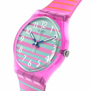 ΡΟΛΟΙ SWATCH  SO28P105 SWATCH Electrifying Summer Multicolor Silicone Strap