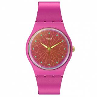 ΡΟΛΟΙ SWATCH  SO28P110 SWATCH Fantastic Fuchsia Fuchsia Silicone Strap