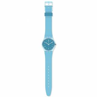 ΡΟΛΟΙ SWATCH SO28S101 SWATCH  Turquoise Tonic Blue Silicone Strap