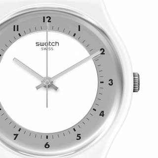 ΡΟΛΟΙ SWATCH  SO28W104 SWATCH Weisser Than White Silicone Strap