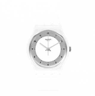 ΡΟΛΟΙ SWATCH  SO28W104 SWATCH Weisser Than White Silicone Strap