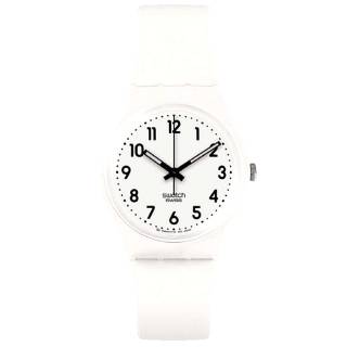 ΡΟΛΟΙ SWATCH  SO28W107-S14 SWATCH New Core Just White Soft White Silicone Strap