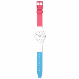 ΡΟΛΟΙ SWATCH SO28W400 SWATCH Gent In The Block Multicolor Silicone Strap