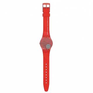 ΡΟΛΟΙ SWATCH  SO28Z105SWATCH Beijing 2022 Collection Charm Of Calligraphy Red Silicone Strap