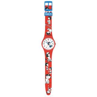 ΡΟΛΟΙ SWATCH SO28Z106 SWATCH Peanuts KLUNK! Red Silicone Strap