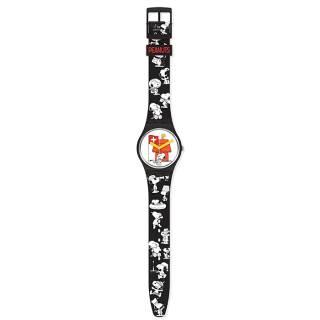 ΡΟΛΟΙ SWATCH SO28Z107 SWATCH Peanuts Grande Bracchetto  Black Silicone Strap