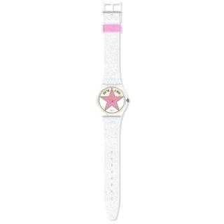 ΡΟΛΟΙ SWATCH SO28Z108 SWATCH Star Mom Transparent Silicone Strap