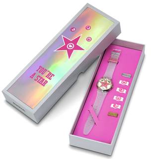 ΡΟΛΟΙ SWATCH SO28Z108 SWATCH Star Mom Transparent Silicone Strap