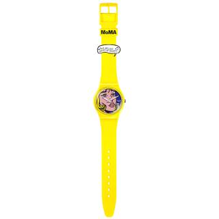 ΡΟΛΟΙ SWATCH  SO28Z117 SWATCH Reverie By Roy Lichtenstein Yellow Silicone Strap