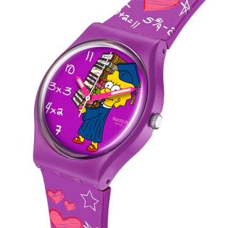 ΡΟΛΟΙ SWATCH  SO28Z118 SWATCH Simpsons Class Act Multicolor Silicone Strap