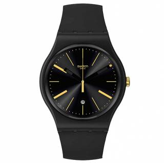 ΡΟΛΟΙ SWATCH  SO29B403 SWATCH A Dash Of Yellow Black Biosourced Strap