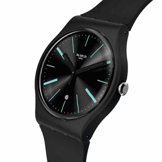 ΡΟΛΟΙ SWATCH  SO29B404 SWATCH A Dash Of Green Black Biosourced Strap