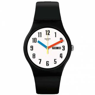 ΡΟΛΟΙ SWATCH  SO29B705 SWATCH Bau Elementary Black Biosourced Strap