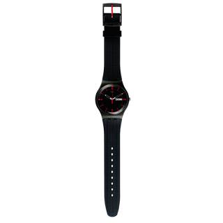 ΡΟΛΟΙ SWATCH  SO29B710-S14 SWATCH High-Lands Mix GAET Black Silicone Strap