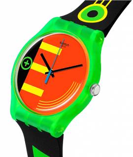 ΡΟΛΟΙ SWATCH  SO29G106 SWATCH Neon Rider Multicolor Silicone Strap