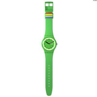 ΡΟΛΟΙ SWATCH  SO29G704 SWATCH Proudly Green  Silicone Strap