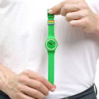 ΡΟΛΟΙ SWATCH  SO29G704 SWATCH Proudly Green  Silicone Strap