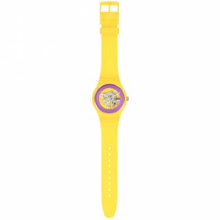 ΡΟΛΟΙ SWATCH SO29J100 SWATCH  New Gent  Purple Rings Yellow  Silicone Strap