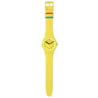 ΡΟΛΟΙ SWATCH  SO29J702 SWATCH Proudly Yellow  Silicone Strap