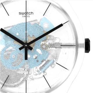 ΡΟΛΟΙ SWATCH  SO29K105 SWATCH Blue Daze Blue Silicone Strap