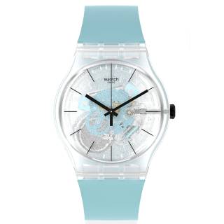 ΡΟΛΟΙ SWATCH  SO29K105 SWATCH Blue Daze Blue Silicone Strap