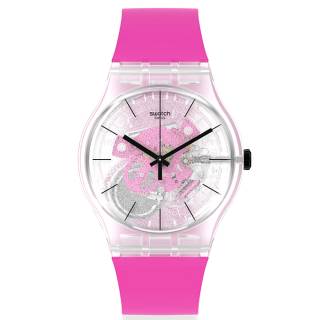 ΡΟΛΟΙ SWATCH  SO29K107 SWATCH Pink Daze Pink Silicone Strap