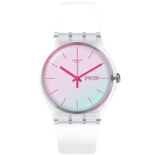 ΡΟΛΟΙ SWATCH  SO29K704 SWATCH Polawhite White  Silicone Strap