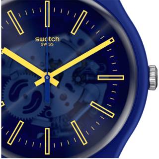 ΡΟΛΟΙ SWATCH SO29N101 SWATCH Sunbrush Sky Blue Silicone Strap