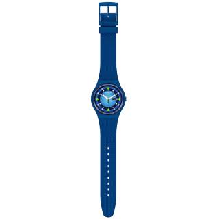 ΡΟΛΟΙ SWATCH  SO29N701 SWATCH Blue Ben  Blue Silicone Strap