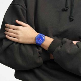 ΡΟΛΟΙ SWATCH SO29N705 SWATCH New Gent Biosourced Cobalt Disco Blue Silicone Strap