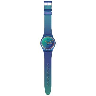 ΡΟΛΟΙ SWATCH  SO29N708 SWATCH Fade To Teal Multicolor Silicone Strap