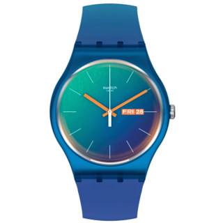 ΡΟΛΟΙ SWATCH  SO29N708 SWATCH Fade To Teal Multicolor Silicone Strap