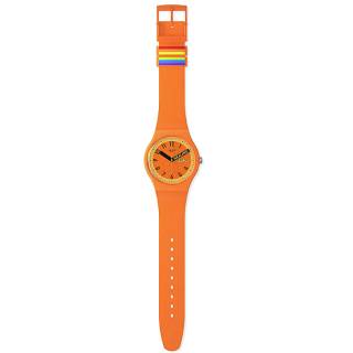 ΡΟΛΟΙ SWATCH   SO29O700 SWATCH Proudly Orange Silicone Strap