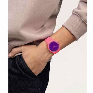 ΡΟΛΟΙ SWATCH SO29P102 SWATCH Essentials Berry Harmonious Pink Silicone Strap