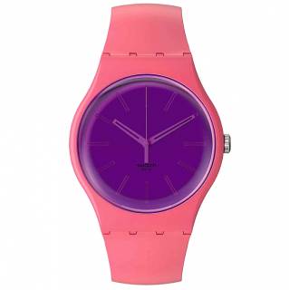 ΡΟΛΟΙ SWATCH SO29P102 SWATCH Essentials Berry Harmonious Pink Silicone Strap