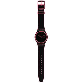 ΡΟΛΟΙ SWATCH  SO29P700 SWATCH Minimal Line Pink Black Silicone Strap