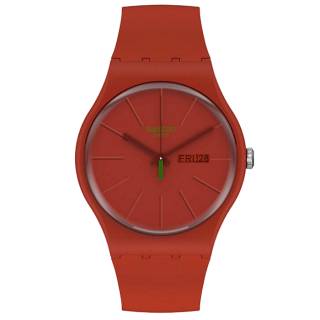 ΡΟΛΟΙ SWATCH SO29R700 SWATCH Gents Red Vremja Red Plastic Strap