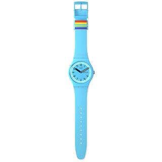 ΡΟΛΟΙ SWATCH   SO29S702 SWATCH Proudly Blue Silicone Strap