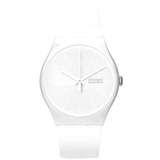 ΡΟΛΟΙ SWATCH  SO29W704 SWATCH White Rebel with White Silicone Strap