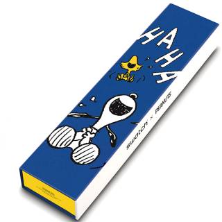 ΡΟΛΟΙ SWATCH SO29Z106 SWATCH Peanuts Hee Hee Hee Blue Silicone Strap