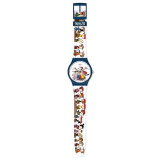 ΡΟΛΟΙ SWATCH SO29Z107 SWATCH Peanuts First Base White Silicone Strap