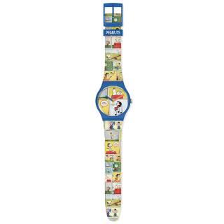 ΡΟΛΟΙ SWATCH SO29Z108 Swatch Peanuts SMAK! Multicolor Silicone Strap