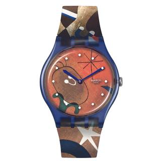 ΡΟΛΟΙ SWATCH SO29Z136 SWATCH X Tate Gallery Women and Bird In The Moonlight by Joan Miro