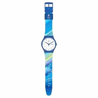 ΡΟΛΟΙ SWATCH  SO29Z700 SWATCH Beijing 2022 Collection Chinese Winter Scenery Multicolor Silicone Strap