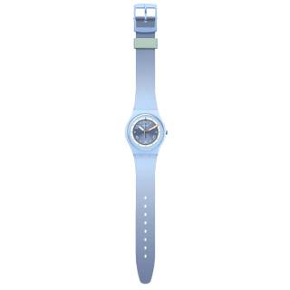 ΡΟΛΟΙ SWATCH SO31L100 SWATCH Power of Nature Frozen Waterfall Light Blue Silicone Strap