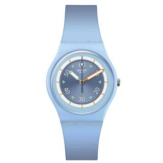 ΡΟΛΟΙ SWATCH SO31L100 SWATCH Power of Nature Frozen Waterfall Light Blue Silicone Strap