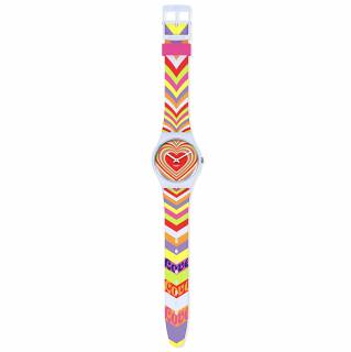 ΡΟΛΟΙ SWATCH SO31S100 SWATCH Groovy Love Multicolor Silicone Strap