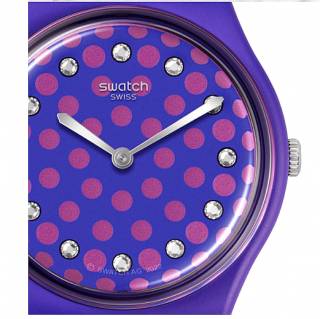 ΡΟΛΟΙ SWATCH  SO31V100 SWATCH Perfect Plum Purple Silicone Strap