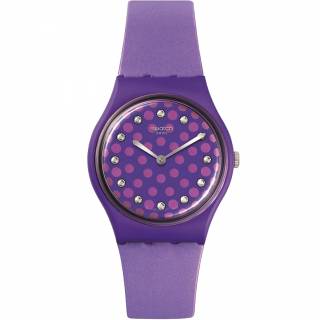 ΡΟΛΟΙ SWATCH  SO31V100 SWATCH Perfect Plum Purple Silicone Strap